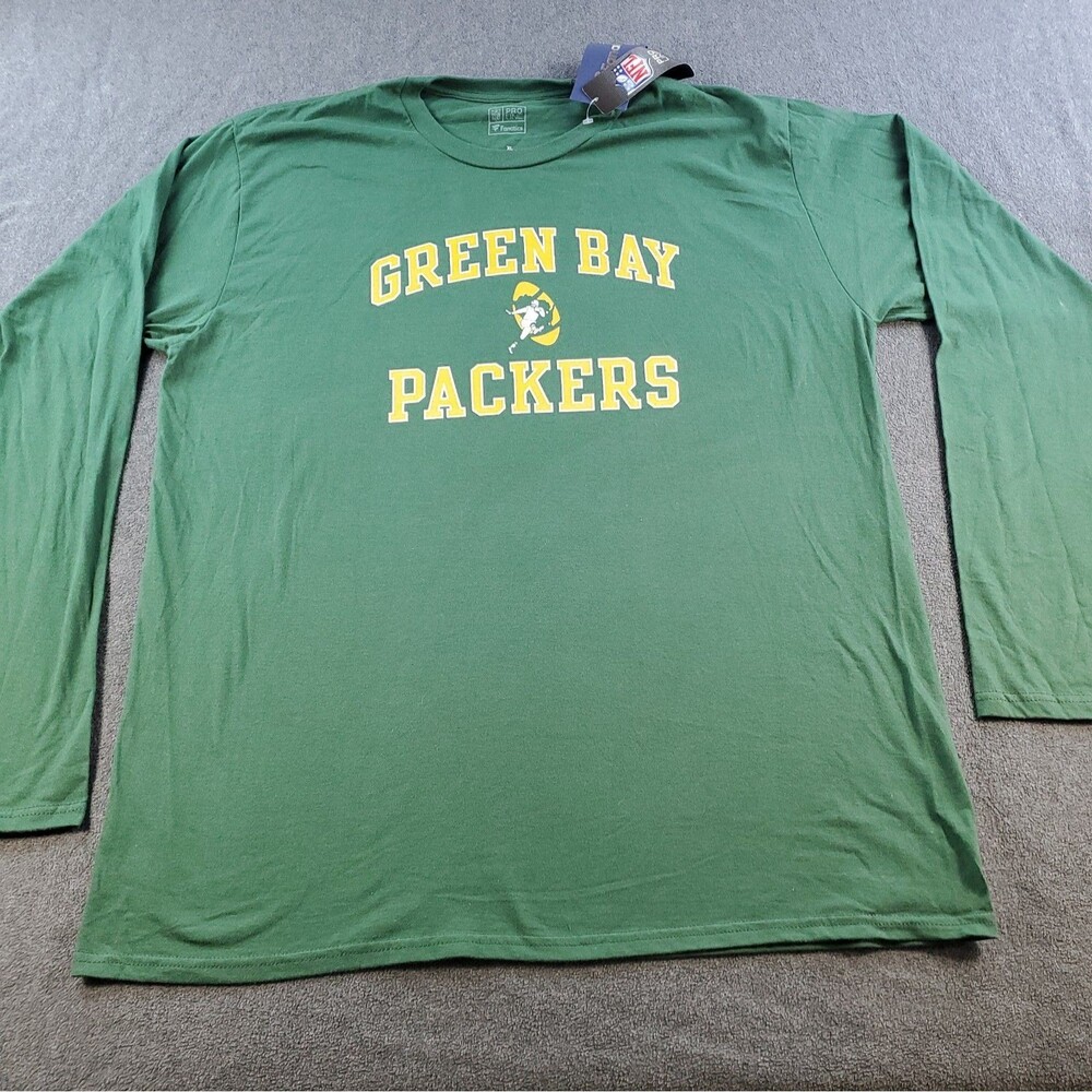 Fanatics Green Bay Packers T-Shirt Men's XL Long sleeve Green